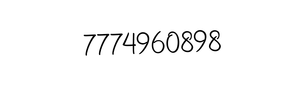 How to make 7774960898 name signature. Use Autography-DOLnW style for creating short signs online. This is the latest handwritten sign. 7774960898 signature style 10 images and pictures png