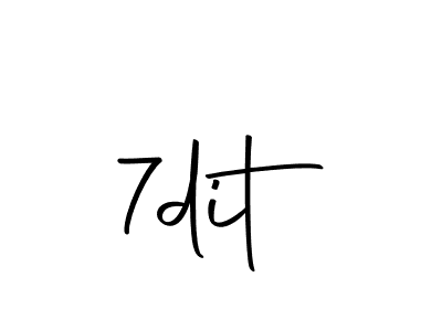 Create a beautiful signature design for name 7dit. With this signature (Autography-DOLnW) fonts, you can make a handwritten signature for free. 7dit signature style 10 images and pictures png