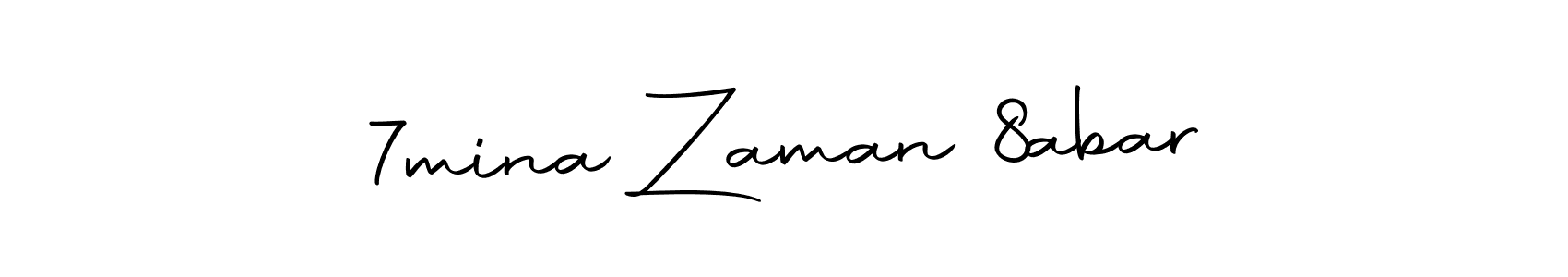 How to make 7mina Zaman 8abar name signature. Use Autography-DOLnW style for creating short signs online. This is the latest handwritten sign. 7mina Zaman 8abar signature style 10 images and pictures png