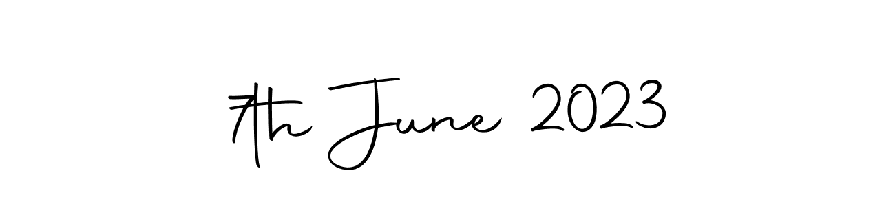 Make a beautiful signature design for name 7th June 2023. With this signature (Autography-DOLnW) style, you can create a handwritten signature for free. 7th June 2023 signature style 10 images and pictures png