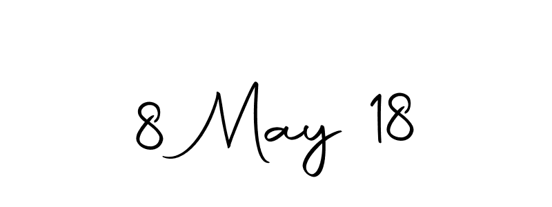 The best way (Autography-DOLnW) to make a short signature is to pick only two or three words in your name. The name 8 May 18 include a total of six letters. For converting this name. 8 May 18 signature style 10 images and pictures png