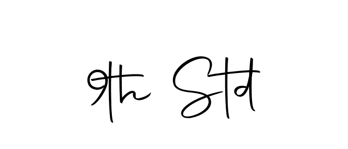 Design your own signature with our free online signature maker. With this signature software, you can create a handwritten (Autography-DOLnW) signature for name 9th Std. 9th Std signature style 10 images and pictures png