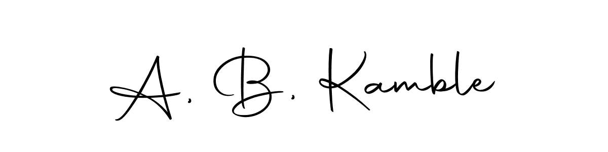 It looks lik you need a new signature style for name A, B, Kamble. Design unique handwritten (Autography-DOLnW) signature with our free signature maker in just a few clicks. A, B, Kamble signature style 10 images and pictures png