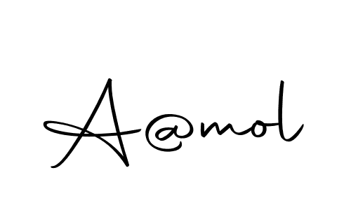 You should practise on your own different ways (Autography-DOLnW) to write your name (A@mol) in signature. don't let someone else do it for you. A@mol signature style 10 images and pictures png