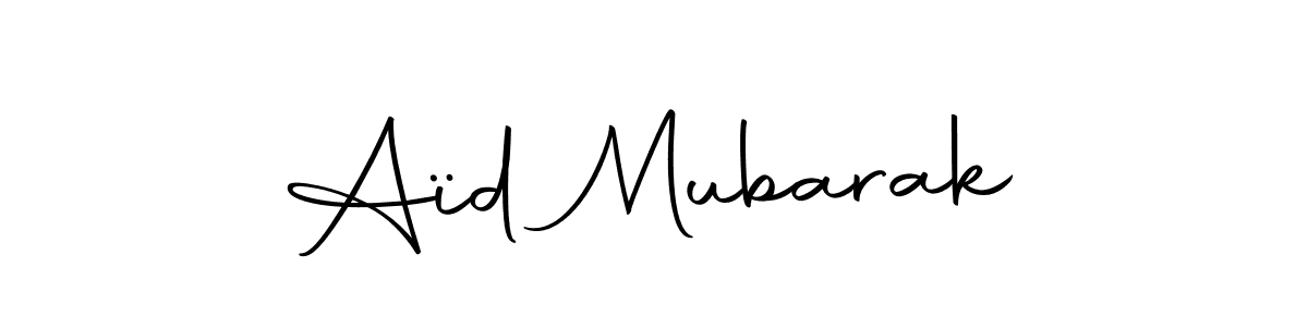 if you are searching for the best signature style for your name Aïd Mubarak. so please give up your signature search. here we have designed multiple signature styles  using Autography-DOLnW. Aïd Mubarak signature style 10 images and pictures png