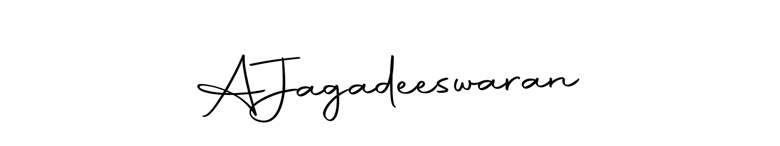 Create a beautiful signature design for name A  Jagadeeswaran. With this signature (Autography-DOLnW) fonts, you can make a handwritten signature for free. A  Jagadeeswaran signature style 10 images and pictures png