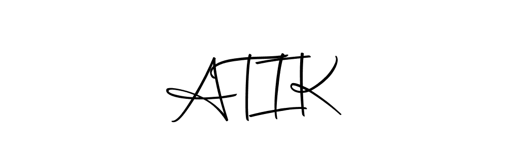 Use a signature maker to create a handwritten signature online. With this signature software, you can design (Autography-DOLnW) your own signature for name A  T  I  K. A  T  I  K signature style 10 images and pictures png