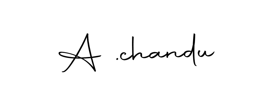 Make a beautiful signature design for name A .chandu. With this signature (Autography-DOLnW) style, you can create a handwritten signature for free. A .chandu signature style 10 images and pictures png