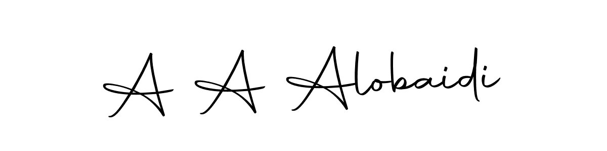 Similarly Autography-DOLnW is the best handwritten signature design. Signature creator online .You can use it as an online autograph creator for name A A Alobaidi. A A Alobaidi signature style 10 images and pictures png