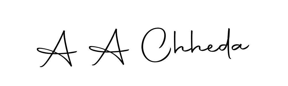 Also we have A A Chheda name is the best signature style. Create professional handwritten signature collection using Autography-DOLnW autograph style. A A Chheda signature style 10 images and pictures png