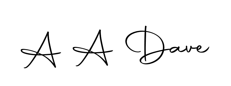 Use a signature maker to create a handwritten signature online. With this signature software, you can design (Autography-DOLnW) your own signature for name A A Dave. A A Dave signature style 10 images and pictures png