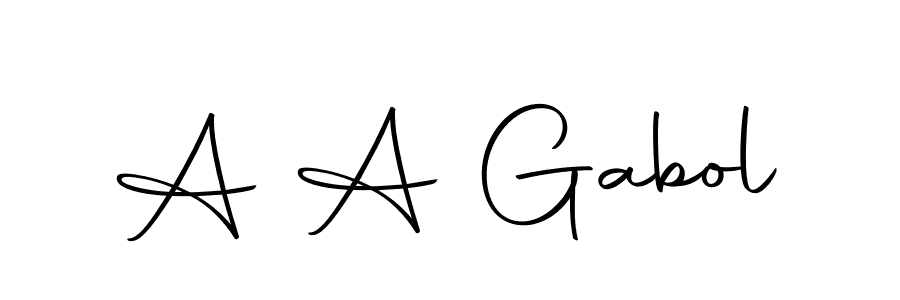 You should practise on your own different ways (Autography-DOLnW) to write your name (A A Gabol) in signature. don't let someone else do it for you. A A Gabol signature style 10 images and pictures png
