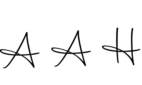 It looks lik you need a new signature style for name A A H. Design unique handwritten (Autography-DOLnW) signature with our free signature maker in just a few clicks. A A H signature style 10 images and pictures png