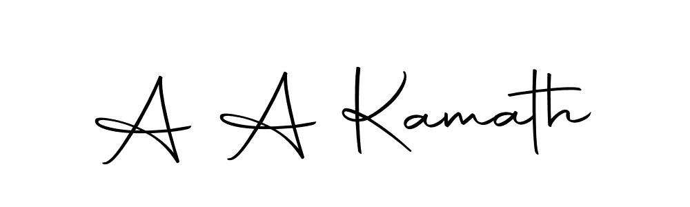 Use a signature maker to create a handwritten signature online. With this signature software, you can design (Autography-DOLnW) your own signature for name A A Kamath. A A Kamath signature style 10 images and pictures png