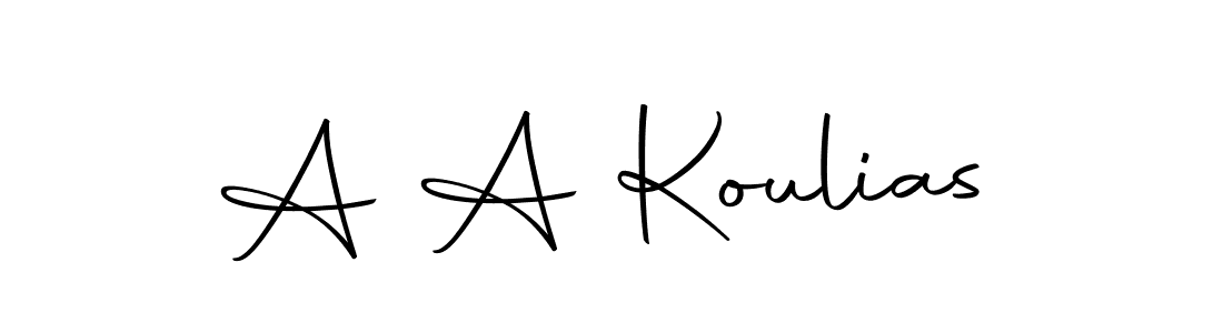 Check out images of Autograph of A A Koulias name. Actor A A Koulias Signature Style. Autography-DOLnW is a professional sign style online. A A Koulias signature style 10 images and pictures png