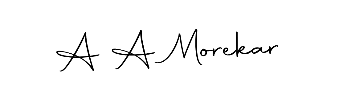 It looks lik you need a new signature style for name A A Morekar. Design unique handwritten (Autography-DOLnW) signature with our free signature maker in just a few clicks. A A Morekar signature style 10 images and pictures png