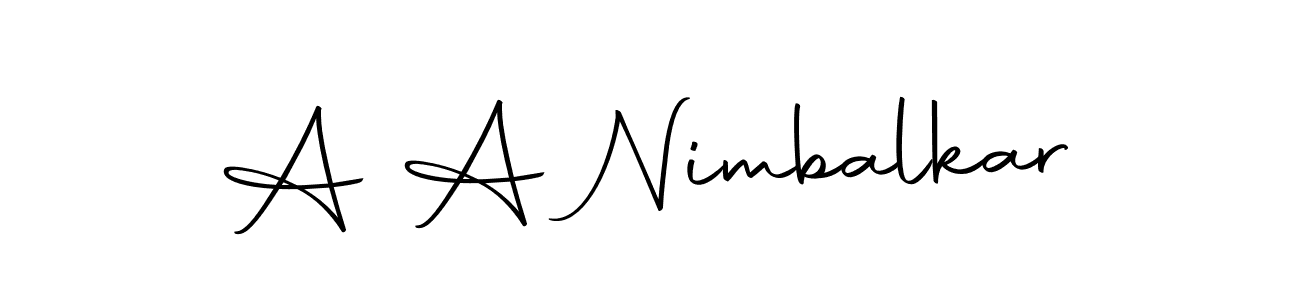 Design your own signature with our free online signature maker. With this signature software, you can create a handwritten (Autography-DOLnW) signature for name A A Nimbalkar. A A Nimbalkar signature style 10 images and pictures png