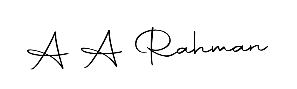 A A Rahman stylish signature style. Best Handwritten Sign (Autography-DOLnW) for my name. Handwritten Signature Collection Ideas for my name A A Rahman. A A Rahman signature style 10 images and pictures png