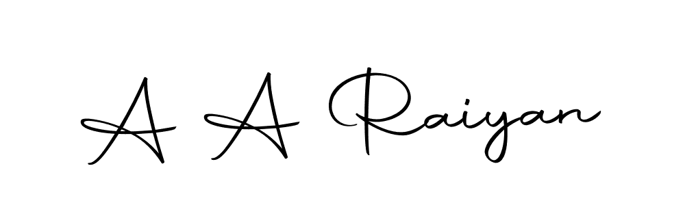 How to make A A Raiyan signature? Autography-DOLnW is a professional autograph style. Create handwritten signature for A A Raiyan name. A A Raiyan signature style 10 images and pictures png