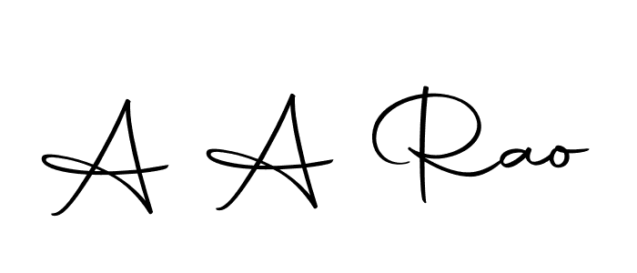 The best way (Autography-DOLnW) to make a short signature is to pick only two or three words in your name. The name A A Rao include a total of six letters. For converting this name. A A Rao signature style 10 images and pictures png