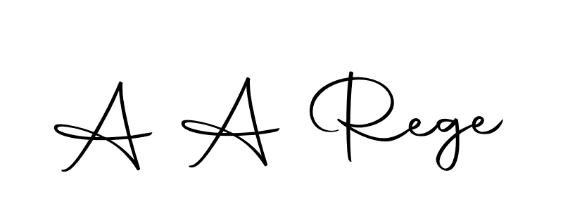 The best way (Autography-DOLnW) to make a short signature is to pick only two or three words in your name. The name A A Rege include a total of six letters. For converting this name. A A Rege signature style 10 images and pictures png