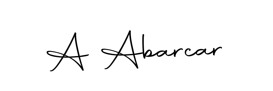 Use a signature maker to create a handwritten signature online. With this signature software, you can design (Autography-DOLnW) your own signature for name A Abarcar. A Abarcar signature style 10 images and pictures png