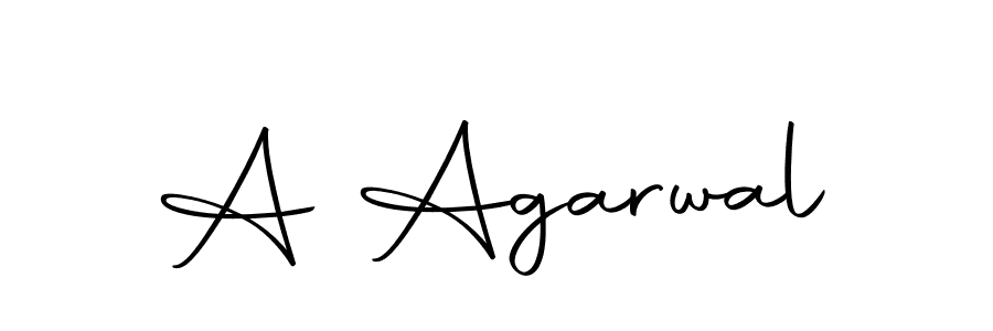 How to make A Agarwal name signature. Use Autography-DOLnW style for creating short signs online. This is the latest handwritten sign. A Agarwal signature style 10 images and pictures png