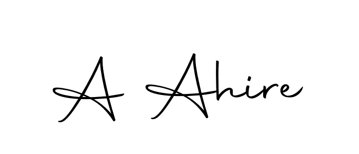 Make a beautiful signature design for name A Ahire. Use this online signature maker to create a handwritten signature for free. A Ahire signature style 10 images and pictures png