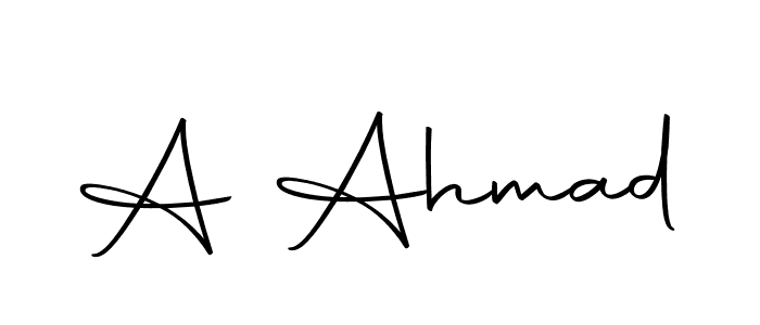 You can use this online signature creator to create a handwritten signature for the name A Ahmad. This is the best online autograph maker. A Ahmad signature style 10 images and pictures png