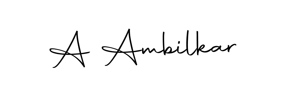 A Ambilkar stylish signature style. Best Handwritten Sign (Autography-DOLnW) for my name. Handwritten Signature Collection Ideas for my name A Ambilkar. A Ambilkar signature style 10 images and pictures png