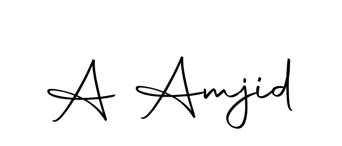 Make a beautiful signature design for name A Amjid. With this signature (Autography-DOLnW) style, you can create a handwritten signature for free. A Amjid signature style 10 images and pictures png