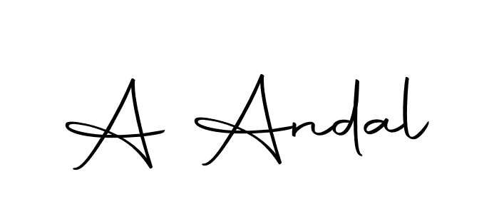 This is the best signature style for the A Andal name. Also you like these signature font (Autography-DOLnW). Mix name signature. A Andal signature style 10 images and pictures png