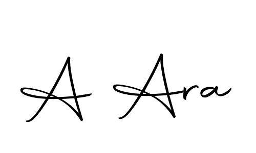 Create a beautiful signature design for name A Ara. With this signature (Autography-DOLnW) fonts, you can make a handwritten signature for free. A Ara signature style 10 images and pictures png