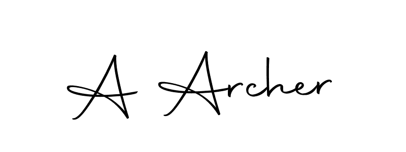 You should practise on your own different ways (Autography-DOLnW) to write your name (A Archer) in signature. don't let someone else do it for you. A Archer signature style 10 images and pictures png