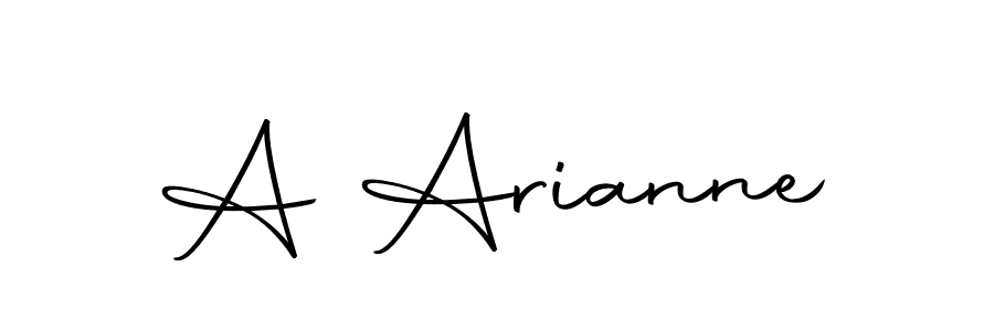 How to make A Arianne name signature. Use Autography-DOLnW style for creating short signs online. This is the latest handwritten sign. A Arianne signature style 10 images and pictures png