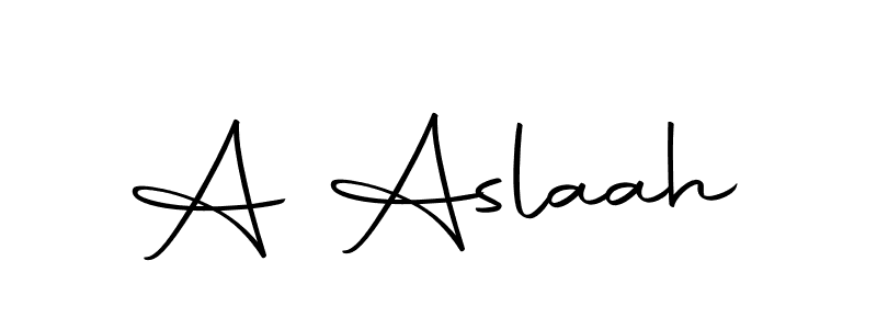 Also we have A Aslaah name is the best signature style. Create professional handwritten signature collection using Autography-DOLnW autograph style. A Aslaah signature style 10 images and pictures png