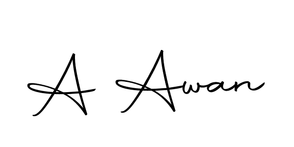 Once you've used our free online signature maker to create your best signature Autography-DOLnW style, it's time to enjoy all of the benefits that A Awan name signing documents. A Awan signature style 10 images and pictures png