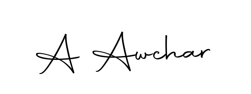 You should practise on your own different ways (Autography-DOLnW) to write your name (A Awchar) in signature. don't let someone else do it for you. A Awchar signature style 10 images and pictures png