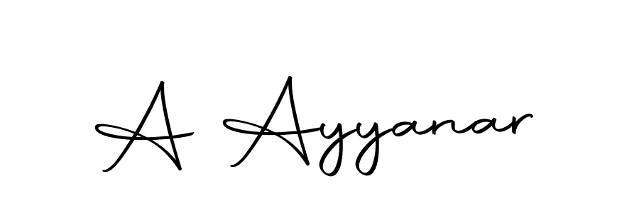 Make a beautiful signature design for name A Ayyanar. With this signature (Autography-DOLnW) style, you can create a handwritten signature for free. A Ayyanar signature style 10 images and pictures png