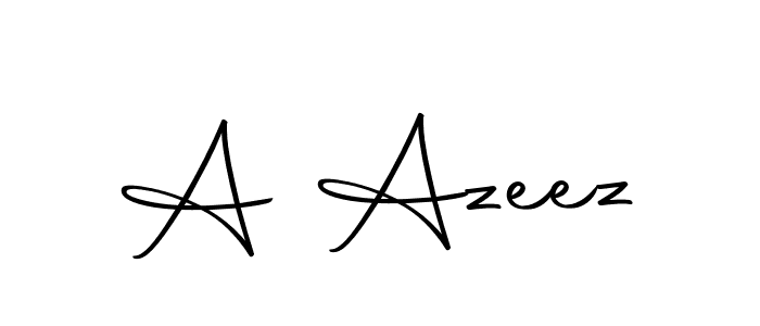 Design your own signature with our free online signature maker. With this signature software, you can create a handwritten (Autography-DOLnW) signature for name A Azeez. A Azeez signature style 10 images and pictures png