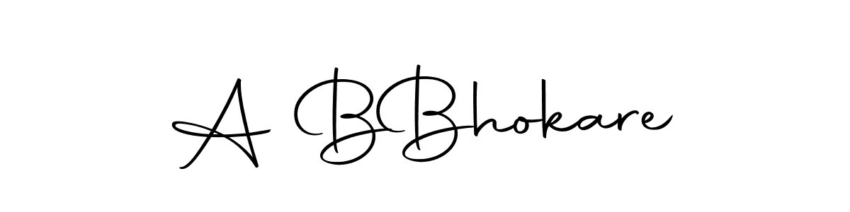 How to make A B  Bhokare signature? Autography-DOLnW is a professional autograph style. Create handwritten signature for A B  Bhokare name. A B  Bhokare signature style 10 images and pictures png