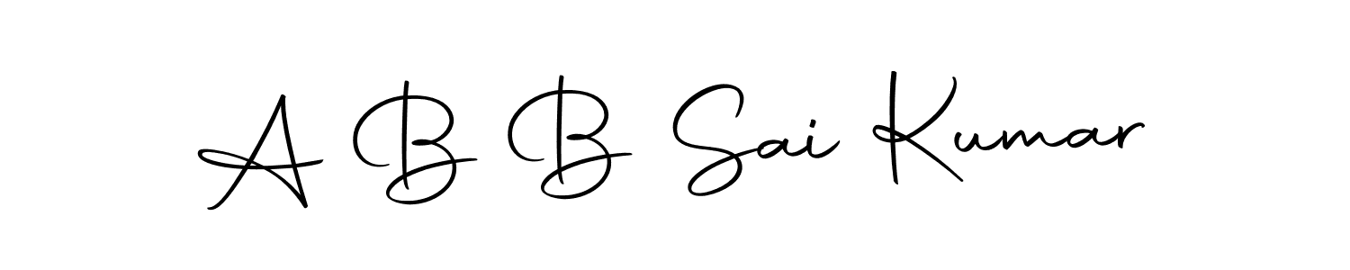 How to make A B B Sai Kumar signature? Autography-DOLnW is a professional autograph style. Create handwritten signature for A B B Sai Kumar name. A B B Sai Kumar signature style 10 images and pictures png