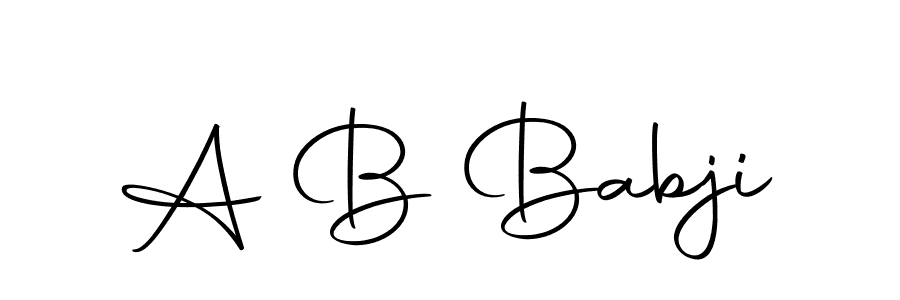 A B Babji stylish signature style. Best Handwritten Sign (Autography-DOLnW) for my name. Handwritten Signature Collection Ideas for my name A B Babji. A B Babji signature style 10 images and pictures png