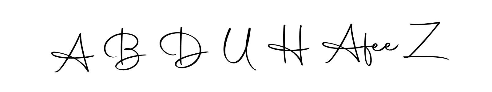 A B D U H Afee Z stylish signature style. Best Handwritten Sign (Autography-DOLnW) for my name. Handwritten Signature Collection Ideas for my name A B D U H Afee Z. A B D U H Afee Z signature style 10 images and pictures png