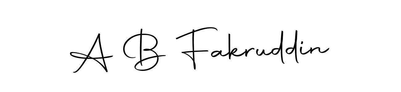 Create a beautiful signature design for name A B Fakruddin. With this signature (Autography-DOLnW) fonts, you can make a handwritten signature for free. A B Fakruddin signature style 10 images and pictures png