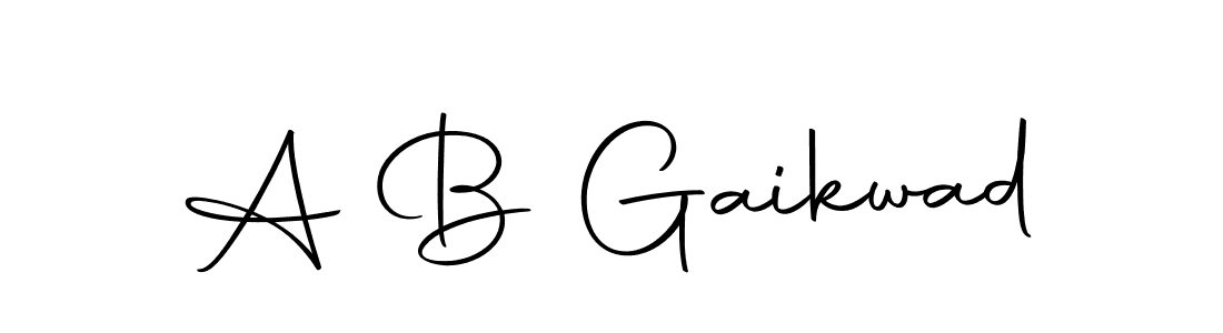 The best way (Autography-DOLnW) to make a short signature is to pick only two or three words in your name. The name A B Gaikwad include a total of six letters. For converting this name. A B Gaikwad signature style 10 images and pictures png