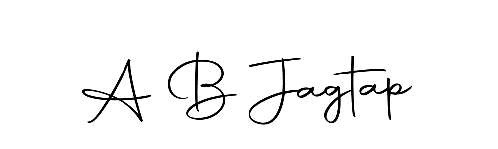 Create a beautiful signature design for name A B Jagtap. With this signature (Autography-DOLnW) fonts, you can make a handwritten signature for free. A B Jagtap signature style 10 images and pictures png