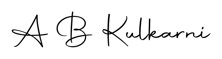 An effortless, minimalist signature concept for A B Kulkarni using Autography-DOLnW design. Clean lines that look great on any document. A B Kulkarni signature style 10 images and pictures png