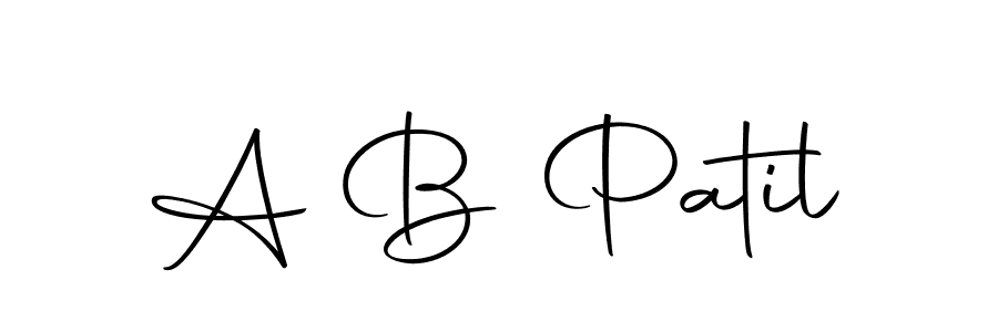 Use a signature maker to create a handwritten signature online. With this signature software, you can design (Autography-DOLnW) your own signature for name A B Patil. A B Patil signature style 10 images and pictures png