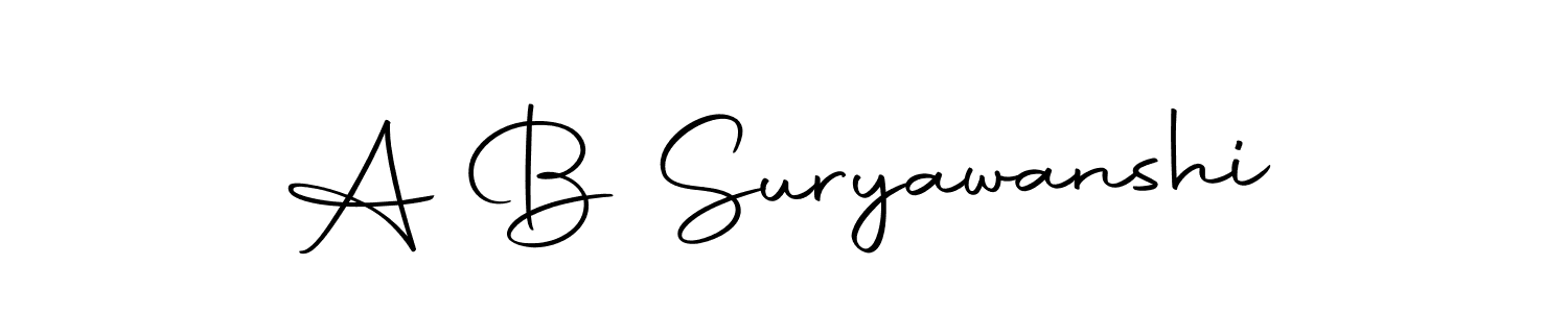 A B Suryawanshi stylish signature style. Best Handwritten Sign (Autography-DOLnW) for my name. Handwritten Signature Collection Ideas for my name A B Suryawanshi. A B Suryawanshi signature style 10 images and pictures png